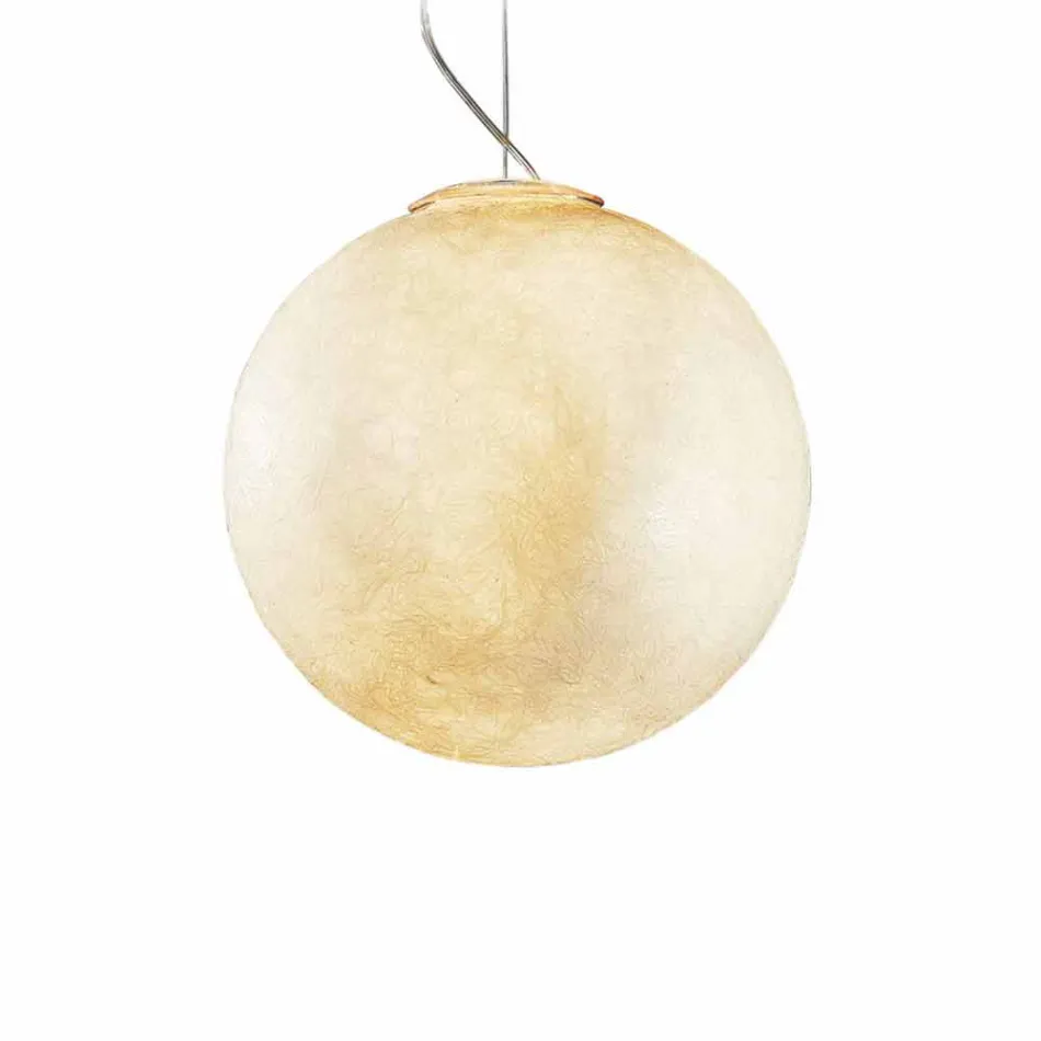 Lampadario di moderno design In-es.artdesign Luna bianco in nebulite Viadurini