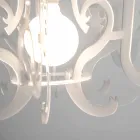 Lampadario di moderno design in plexiglass prodotto in Italia, Malito Viadurini