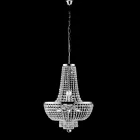 Lampadario in Ferro e Dorato con Strass Made in Italy per Arredare L’interno - Austria Viadurini