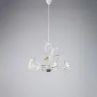 Lampadario in Ferro Laccato Avorio Decape Made in Italy per Arredare L’interno - Marrakech Viadurini