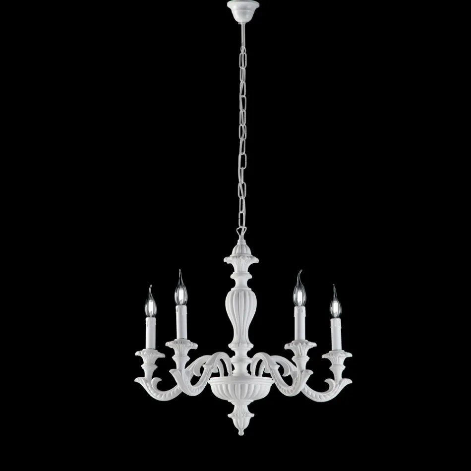 Lampadario in Legno Made in Italy per Arredare L’interno - Milano Viadurini