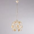 Lampadario in metallo con strass in cristallo per interni eleganti – Orchidea