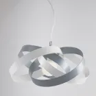 Lampadario in metallo e vetro per illuminare interni con eleganza – Rosmarino Viadurini