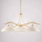 Lampadario in Metallo in Vetro 3 Luci per Illuminazione Interni - Musca Viadurini