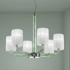 Lampadario in Vetro di Venezia e Metallo Fatto a Mano in Italia - Graham Viadurini