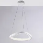 Lampadario in vetro e metallo bianco per illuminare interni eleganti – Voyager Viadurini