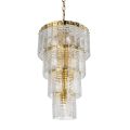 Lampadario Moderno 12 Luci in Vetro Artigianale Lusso Italiano - Valadier