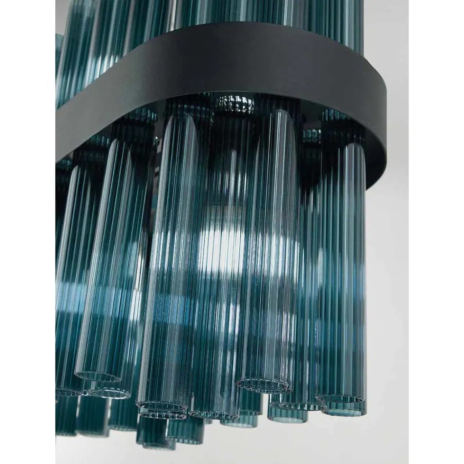 Lampadario Moderno in Vetro Soffiato di Lusso Artigianale Italiano - Maesta Viadurini