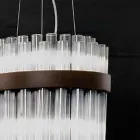 Lampadario Moderno in Vetro Soffiato di Lusso Artigianale Italiano - Maesta Viadurini