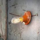 Lampadario plafoniera design retrò artigianale Ferroluce Vintage Viadurini