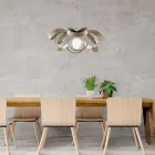 Lampadario shabby chic in metallo bianco per arredare con gusto – Mare Viadurini
