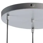 Lampadario Sospeso a Tre Cupole in Vetro Veneziano Made in Italy - Lucilla Viadurini