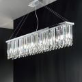 Lampadario Sospeso Classico Lusso in Metallo e Cristallo Molato - Zolando