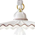 Lampadario sospeso in ceramica filo colorato Ferroluce L'Aquila  Viadurini