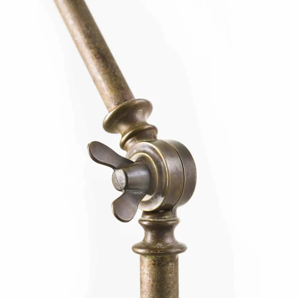 Lampadario stile industriale in ferro e ottone Reporter Il Fanale Viadurini
