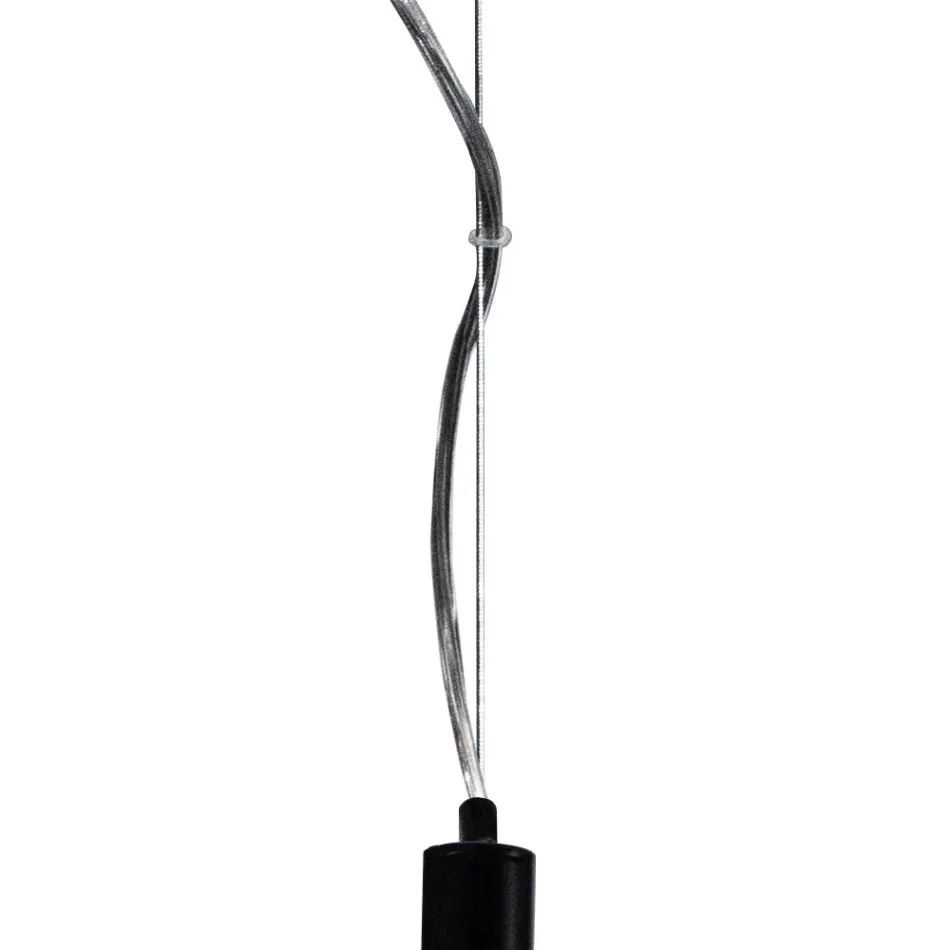 Lampadario Verticale a Tre Lumi in Vetro Incamiciato Made in Italy - Lumira Viadurini