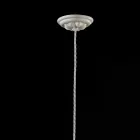 Lampadario vintage industriale in ceramica lucida Gloria Ferroluce Viadurini