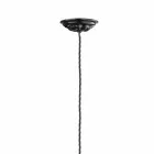 Lampadario vintage industriale in ceramica lucida Gloria Ferroluce Viadurini