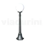 Lampione Alto 110 cm in Acrilico e Alluminio Antracite Made in Italy - Trovaantracite Viadurini