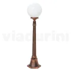 Lampione Alto 110 cm in Acrilico e Alluminio Nero Made in Italy - Trovanero Viadurini