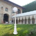 Lampione Alto 145 cm in Acrilico e Alluminio Bianco Made in Italy - Trovabianco