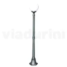 Lampione Alto 172 cm in Acrilico e Alluminio Antracite Made in Italy - Trovaantracite Viadurini