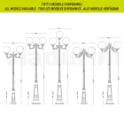 Lampione Alto 172 cm in Acrilico e Alluminio Bianco Made in Italy - Trovabianco Viadurini