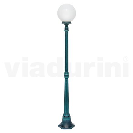 Lampione Alto 172 cm in Acrilico e Alluminio Nero Made in Italy - Trovanero Viadurini