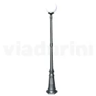 Lampione Alto 208 cm in Acrilico e Alluminio Antracite Made in Italy - Trovaantracite Viadurini