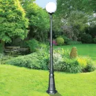 Lampione Alto 208 cm in Acrilico e Alluminio Antracite Made in Italy - Trovaantracite Viadurini