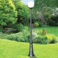 Lampione Alto 208 cm in Acrilico e Alluminio Antracite Made in Italy - Trovaantracite