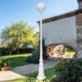 Lampione Alto 208 cm in Acrilico e Alluminio Bianco Made in Italy - Trovabianco