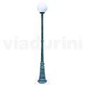 Lampione Alto 208 cm in Acrilico e Alluminio Nero Made in Italy - Trovanero