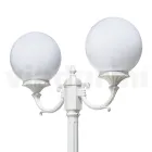 Lampione Alto 212 cm in Acrilico e Alluminio Bianco Made in Italy - Trovabianco Viadurini