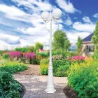 Lampione Alto 230 cm in Acrilico e Alluminio Bianco Made in Italy - Trovabianco Viadurini