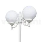 Lampione Alto 230 cm in Acrilico e Alluminio Bianco Made in Italy - Trovabianco Viadurini
