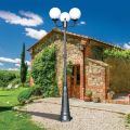 Lampione Alto 242 cm in Acrilico e Alluminio Antracite Made in Italy - Trovaantracite