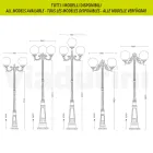 Lampione Alto 270 cm in Acrilico e Alluminio Antracite Made in Italy - Trovaantracite Viadurini