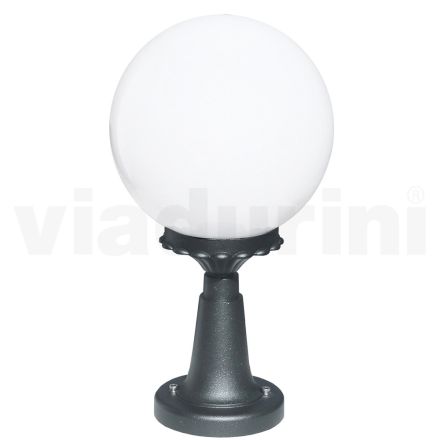 Lampione Alto 47 cm in Acrilico e Alluminio Antracite Made in Italy - Trovaantracite Viadurini