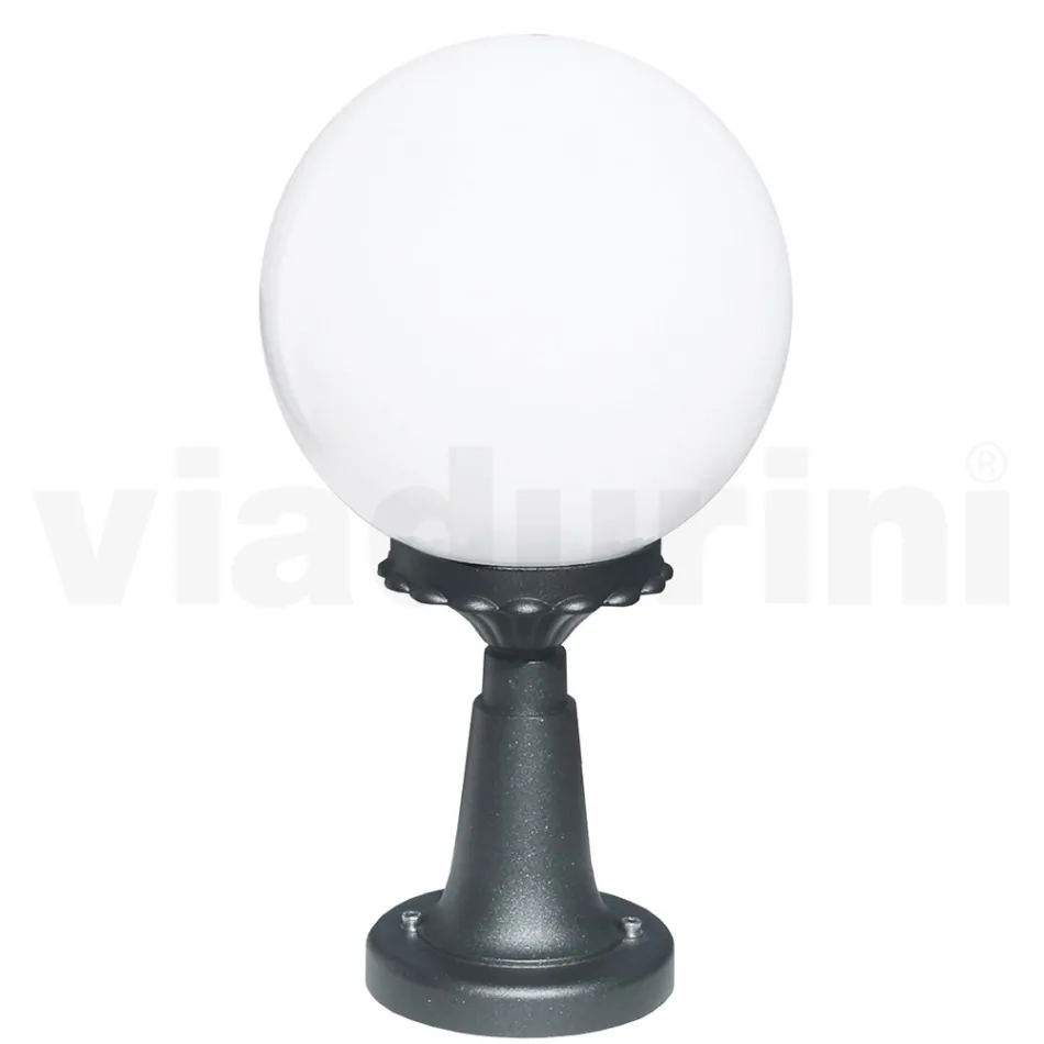 Lampione Alto 47 cm in Acrilico e Alluminio Antracite Made in Italy - Trovaantracite Viadurini