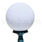Lampione Alto 47 cm in Acrilico e Alluminio Nero Made in Italy - Trovanero Viadurini