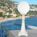 Lampione Alto 69 cm in Acrilico e Alluminio Bianco Made in Italy - Trovabianco