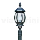 Lampione Basso per Esterno in Alluminio Antracite Made in Italy - Impero Viadurini