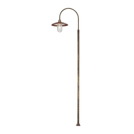 Lampione da Esterno con Montatura in Ottone Made in Italy - Chiocciola Viadurini