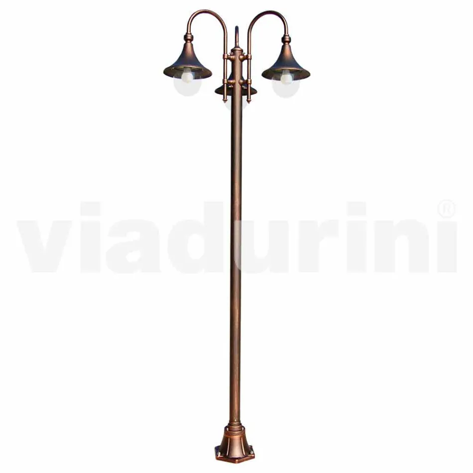 Lampione da esterno in alluminio pressofuso made in Italy, Anusca Viadurini