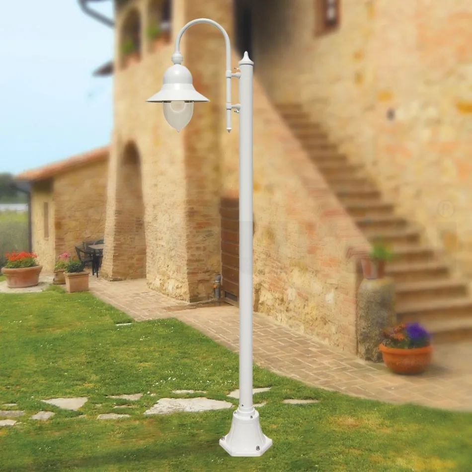 Lampione da Esterno Stile Vintage in Alluminio Made in Italy - Cassandra Viadurini