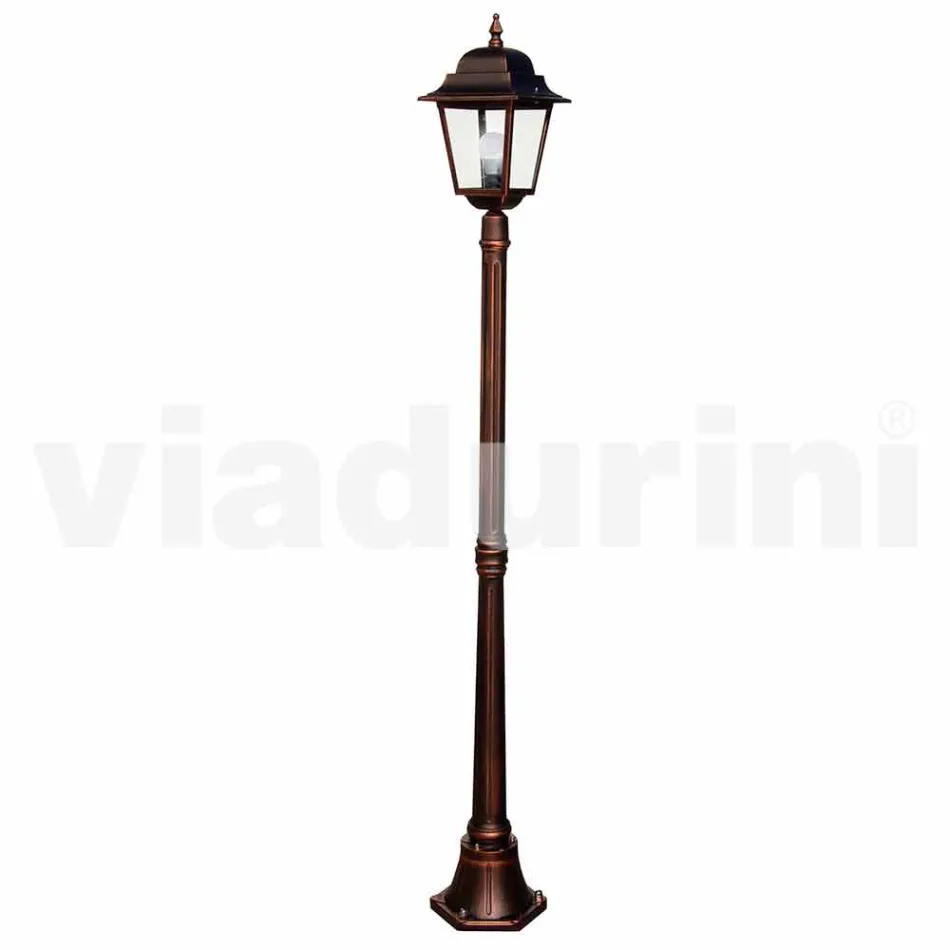 Lampione da giardino classico in alluminio fatto in Italia, Aquilina Viadurini