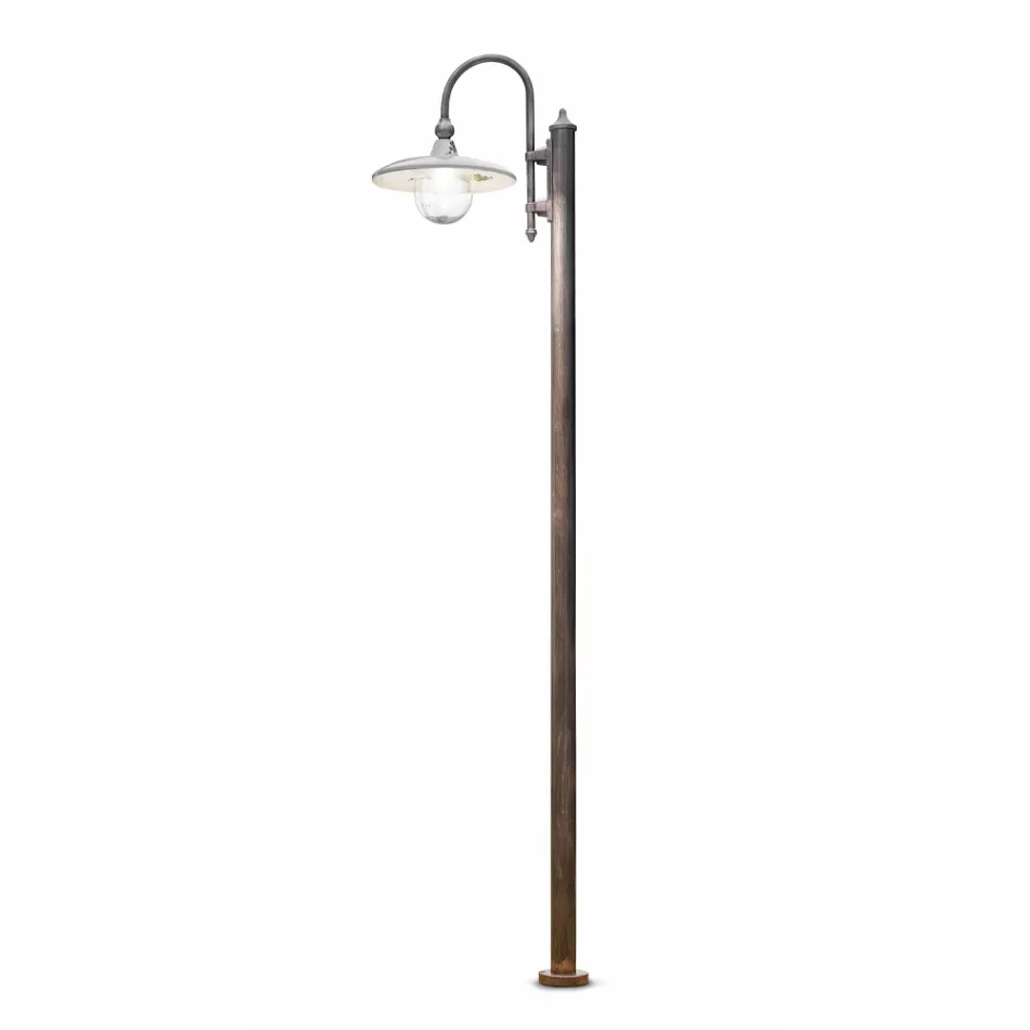 Lampione da Giardino in Alluminio a 1 o 2 o 3 Luci Design - Campobasso Viadurini