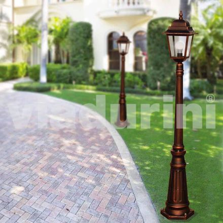 Lampione da giardino in alluminio pressofuso made in Italy, Aquilina Viadurini