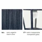 Lampione per esterno a due luci in alluminio made in Italy, Kristel Viadurini